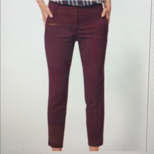 New York & Co Maroon/Purple Ankle Dress Pant sz 0